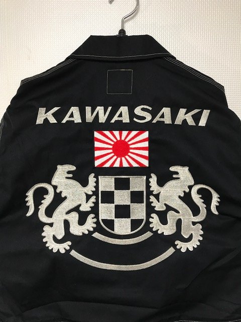 KAWASAKI 刺繍 つなぎ | バイクチーム刺繍・革ジャン刺繍・MCワッペン 