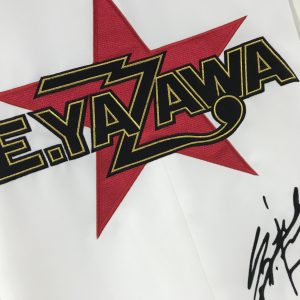 E.YAZAWA 白スーツ 刺繍加工 | バイクチーム刺繍・革ジャン刺繍・MC 