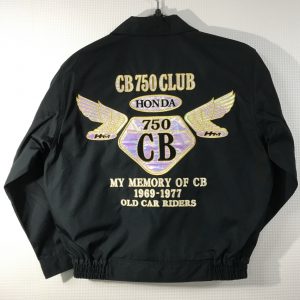 CB 750 CLUB 様　ブルゾン刺繍　★七色に光り輝く★