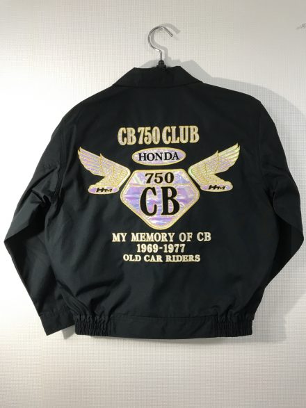 CB 750 CLUB 様　ブルゾン刺繍　★七色に光り輝く★