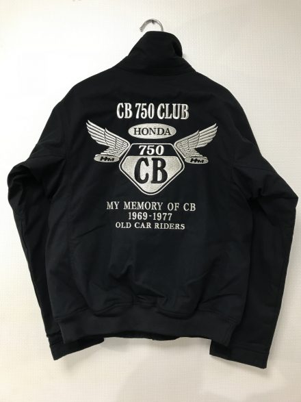 名古屋CB750CLUB様　冬用ブルゾン　刺繍