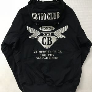 名古屋CB750CLUB様　冬用フード付きブルゾン刺繍