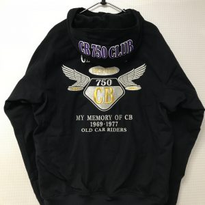 名古屋CB750CLUB様　フード付き冬用ブルゾン　３Ｄ刺繍