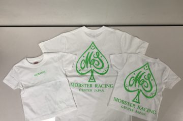 MOBSTER RACING様　Ｔシャツプリント　つなぎプリント