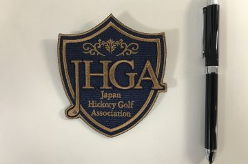 Japan Hickory Golf Association様　ワッペン　裏ピンあり