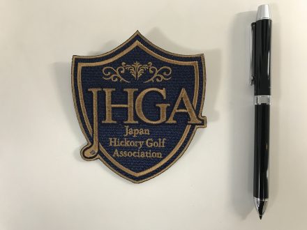 Japan Hickory Golf Association様　ワッペン　裏ピンあり