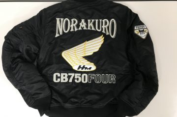 NORAKURO CB750FOUR 様 MA1ブルゾン持込　刺繍加工