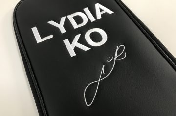 LYDIA KO サイン　GOLFキャディーバッグ刺繍