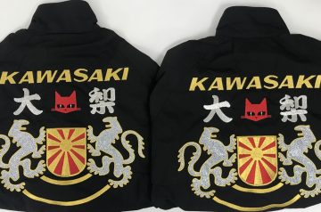 KAWASAKI☆スイングトップ☆熱圧着アップリケ！