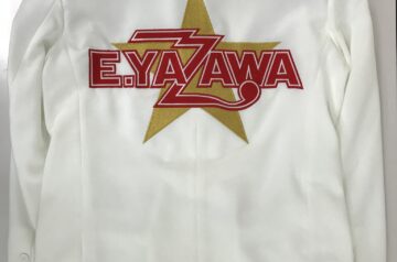 E.YAZAWA 白テーラードジャケット持ち込み刺繍加工