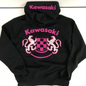 Kawasaki　向かい獅子　パーカ刺繍加工