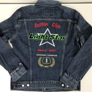 Custom Club Light Star様　デニムジャケット持ち込み刺繍加工