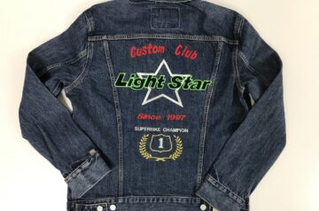 Custom Club Light Star様　デニムジャケット持ち込み刺繍加工