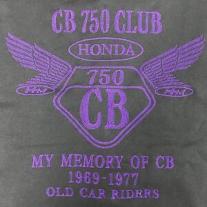 CB750CLUB NAGOYA様　Ｔシャツ　パーカ　刺繍