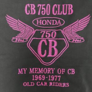 CB750CLUB NAGOYA様　Ｔシャツ　パーカ　刺繍