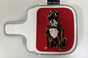 ゴルフ　パターカバー　愛犬刺繍ステッカー