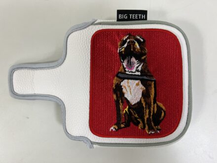 ゴルフ　パターカバー　愛犬刺繍ステッカー