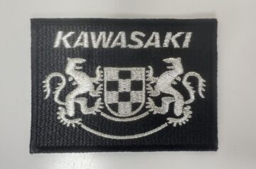 KAWASAKI　向い獅子　ワッペン　アイロン接着