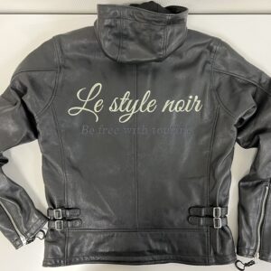 Le style noir様　革ジャン持ち込み刺繍加工　裏生地縫製加工あり