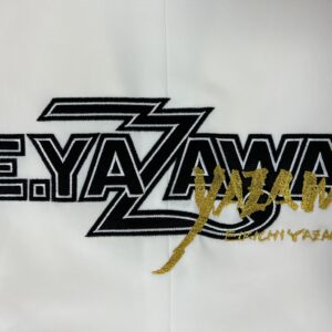 E.YAZAWA　白テーラードジャケット持ち込み刺繍加工