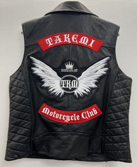 TAKEMI Motorcycle Club様　MCパッチ刺繍　ハーレーダビッドソン