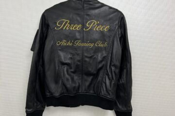 Three Piece Aichi Touring Club様　革ジャン持ち込み刺繍加工