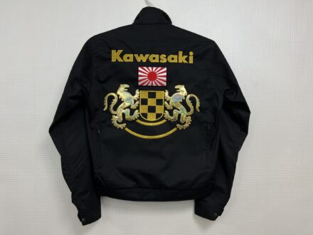 Kawasaki　向かい獅子　日章旗　旭日旗　刺繍加工