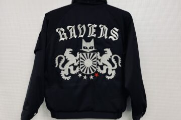 RAVENS様　スイングトップ持ち込み　刺繍加工　KAWASAKI 向い獅子