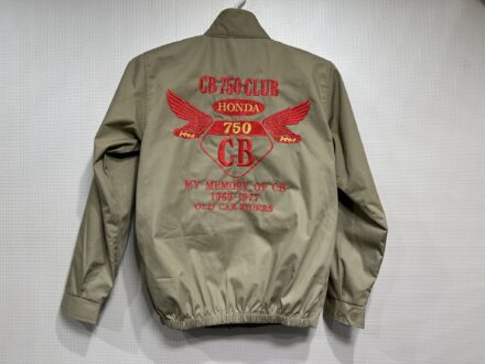CB 750 CLUB NAGOYA G2スイングトップ刺繍加工　還暦祝い