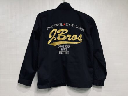 J.Bros様　スイングトップ持ち込み刺繍加工