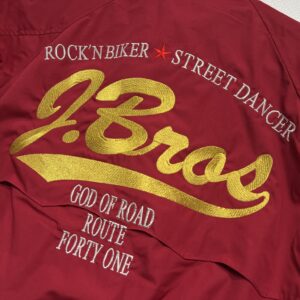 J.Bros様　スイングトップ持ち込み刺繍加工