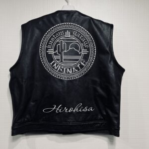 kustom garage INFINATE様　革ベスト持ち込み刺繍加工