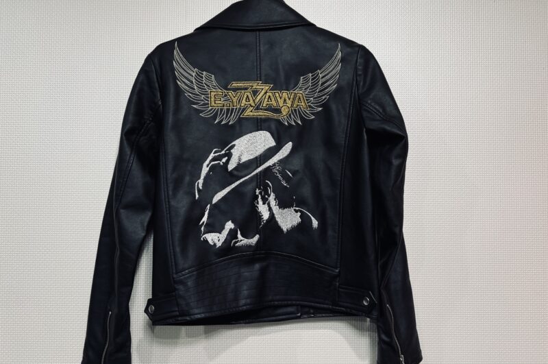 矢沢永吉　E.YAZAWA　革ジャン持ち込み刺繍加工