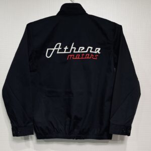 Athena motors様　ショップブルゾン刺繍加工