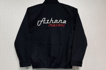 Athena motors様　ショップブルゾン刺繍加工