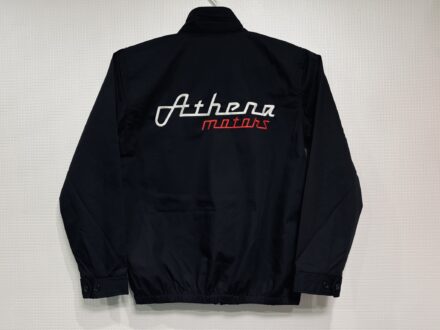 Athena motors様　ショップブルゾン刺繍加工