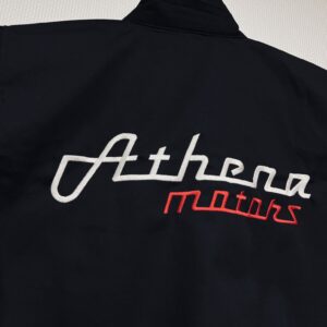 Athena motors様　ショップブルゾン刺繍加工