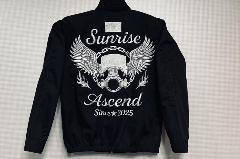 Sunrise Ascend様　Ｇ２スイングトップ　刺繍加工