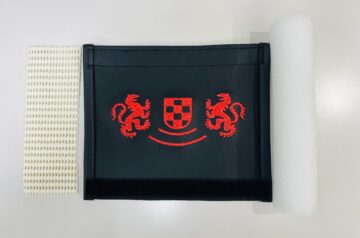 KAWASAKI 向い獅子 タンデムバーカバー刺繍加工