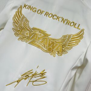 矢沢永吉　KING OF ROCK’N’ROLL　白スーツ刺繍加工